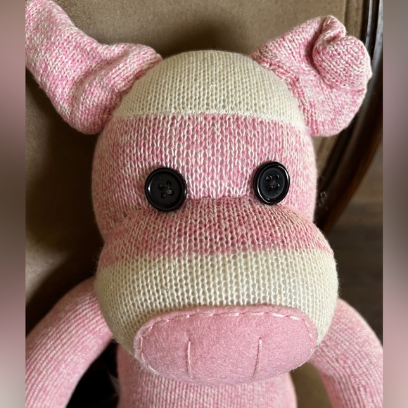 Handcrafted Sock Pig Doll - Picture 3 of 10